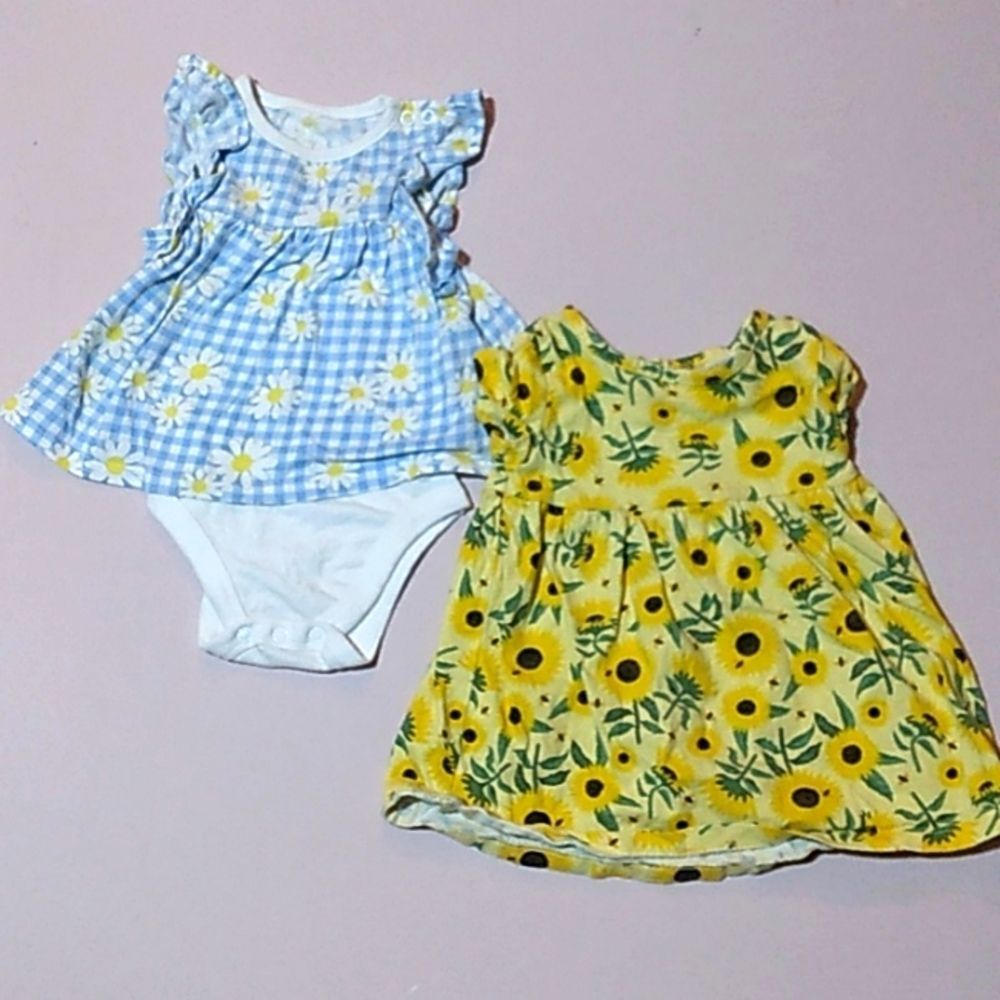 6-9 Months Spring Dress Lot Floral Girls Bundle